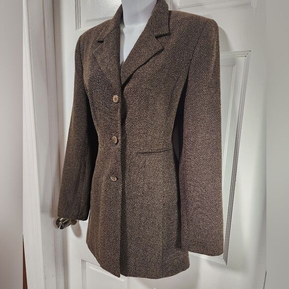 Paniz New York Women's Casual Brown Blazers Long Sleeve Lapel Open Front… - Picture 15 of 15